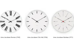 Reloj AJ City Hall, Blanco, Ø16 cm