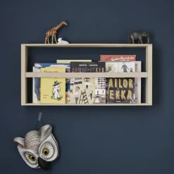 Revistero de pared Norr, roble