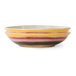 70's 2 Boles curry 21,7x21 cm, Hibiscus