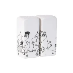 Salero y pimentero Familia Moomin, blanco