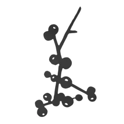Salvamanteles Berry, negro