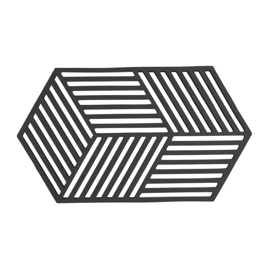 Salvamanteles Hexagon grande, Black