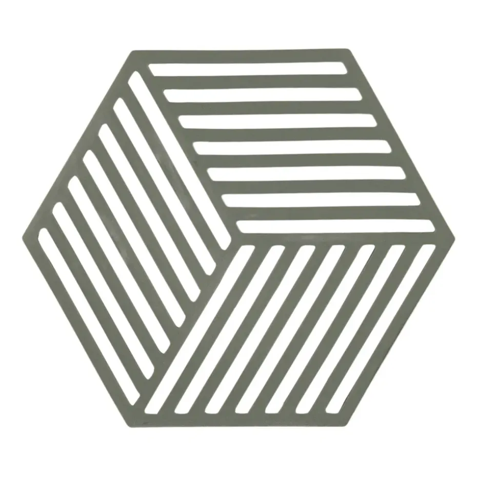 Salvamanteles Hexagon, Olive Taupe