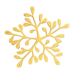 Salvamanteles Mistletoe Ø20 cm, Latón
