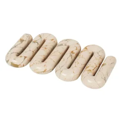 Salvamanteles Orla 14x25 cm, White-tawny yellow
