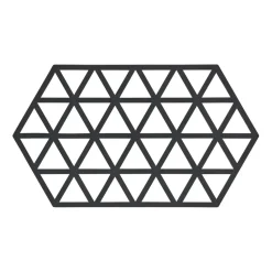 Salvamanteles Triangles 14x24 cm, Black