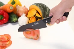 Santoku Mac Black Fluorine, 17 cm