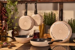 Sartén cerámica con tapa de vidrio Ballarini Ledro, 28 cm
