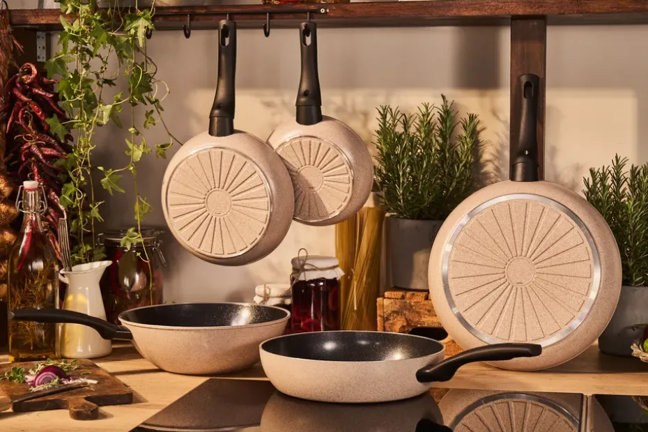 Sartén cerámica con tapa de vidrio Ballarini Ledro, 28 cm