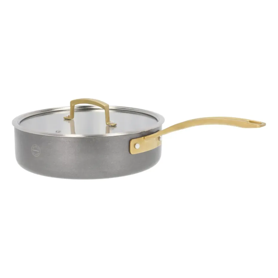 Sartén de saltear con tapa Durance Ø24 cm, acero inoxidable