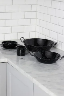 Sartén de wok esmaltada Doris mediana Ø31,5 cm, Negro