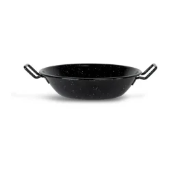 Sartén de wok esmaltada Doris pequeña Ø23,5 cm, Negro