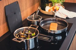 Sartén para saltear con tapa hybrid coating Hâws Santo, Acero inoxidable