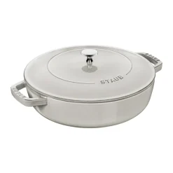 Sartén para saltear Staub Chistera de hierro fundido Ø28 cm, White truffle
