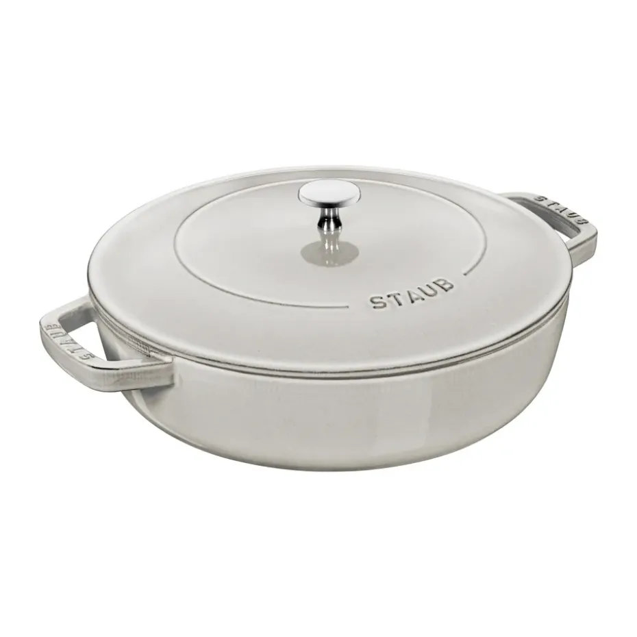 Sartén para saltear Staub Chistera de hierro fundido Ø28 cm, White truffle