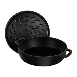 Sartén para saltear Staub Chistera de hierro fundido Ø24 cm, Negro