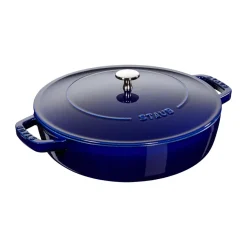 Sartén para saltear Staub Chistera de hierro fundido Ø28 cm, Azul oscuro