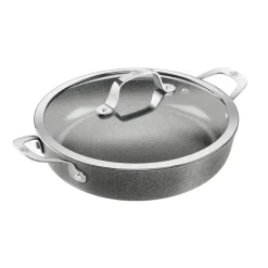 Sartén para servir con tapa de vidrio Salina Ceramic Granit, 28 cm