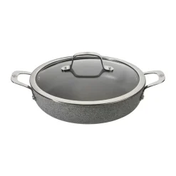 Sartén para servir con tapa de vidrio Ballarini Salina Ti-X, 28 cm