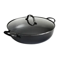 Sartén Satake de hierro fundido ligero con recubrimiento cerámico, 30 cm