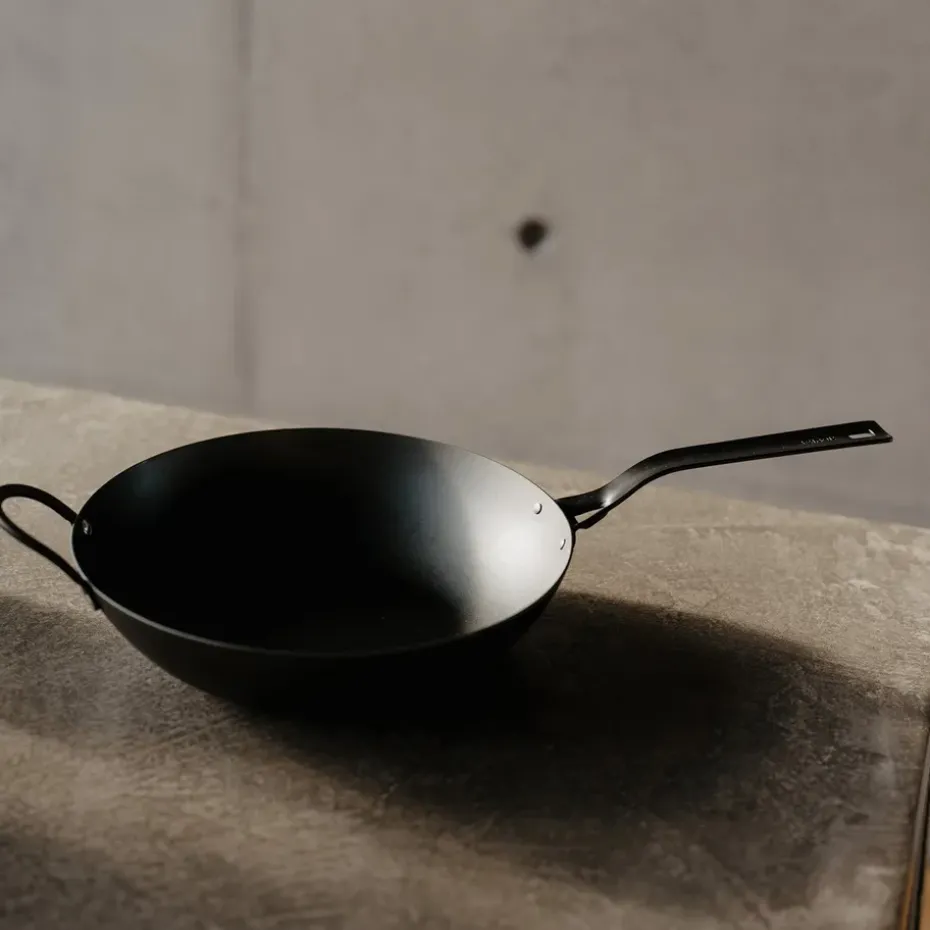 Sartén wok Heirol Ø33 cm, Negro