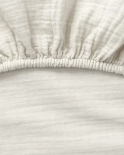 Sábana bajera Eggshell Muslin, 70x140x20 cm