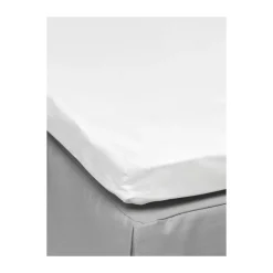 Sábana bajera Pousada Percale EKO, Blanco, 90x200 cm