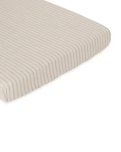 Sábana bajera Stripe Mauve, 70x140x20 cm