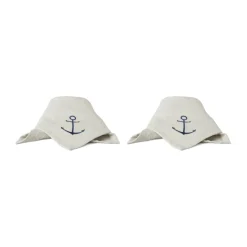 Servilleta de algodón Sjösala 40x40 cm 2-pack, Beige