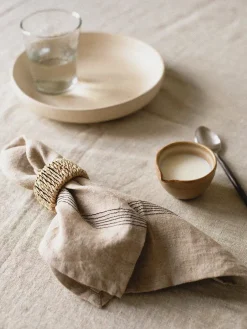 Servilleta de lino Livia 45x45 cm, Beige