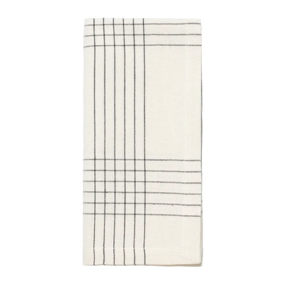 Servilleta de tela Alice 45x45 cm, Black-natural