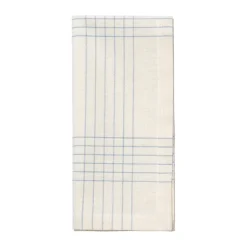 Servilleta de tela Alice 45x45 cm, Dusty blue-natural