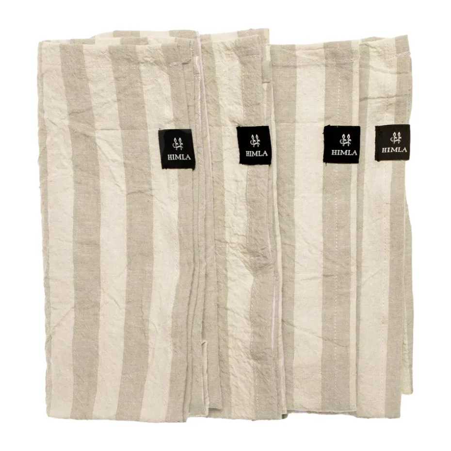 Servilleta de tela Riviera 45x45 cm, 4-pack, Sand