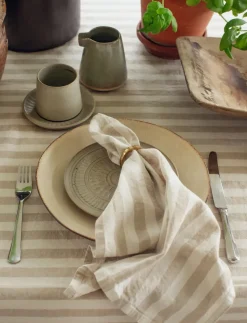 Servilleta de tela Riviera 45x45 cm, 4-pack, Sand