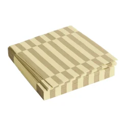 Servilleta Pattern Lunch Stripe 33x33 cm, set de 20, Cream-sand pillar