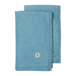 Servilletas de tela Eden denim 45x45 cm 2-pack, Azul