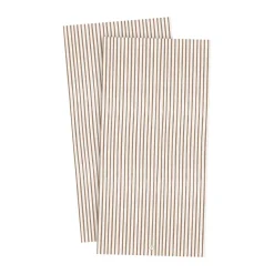 Servilletas Ernst a rayas 33x33 cm, 20-pack, Caramelo-blanco