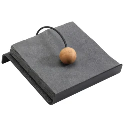 Servilletero Hippo String, negro-antracita