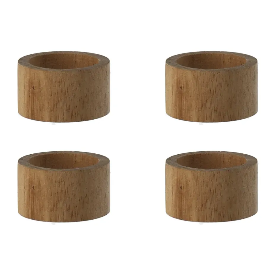 Servilletero Hollow 4-pack Ø5 cm, Acacia