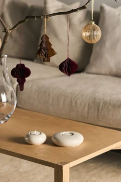 Set de 4 bolas de Navidad Onion, Rojo