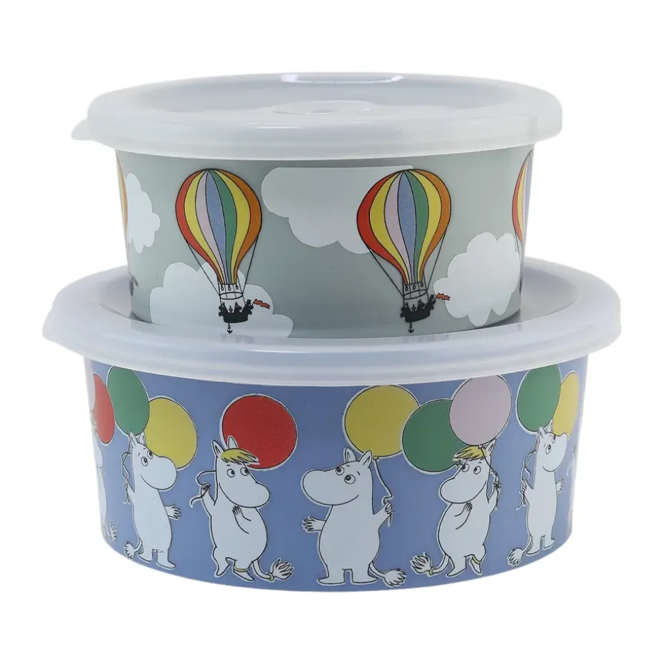 Set de 2 cajas de merienda Mumin Festligheter, Multi