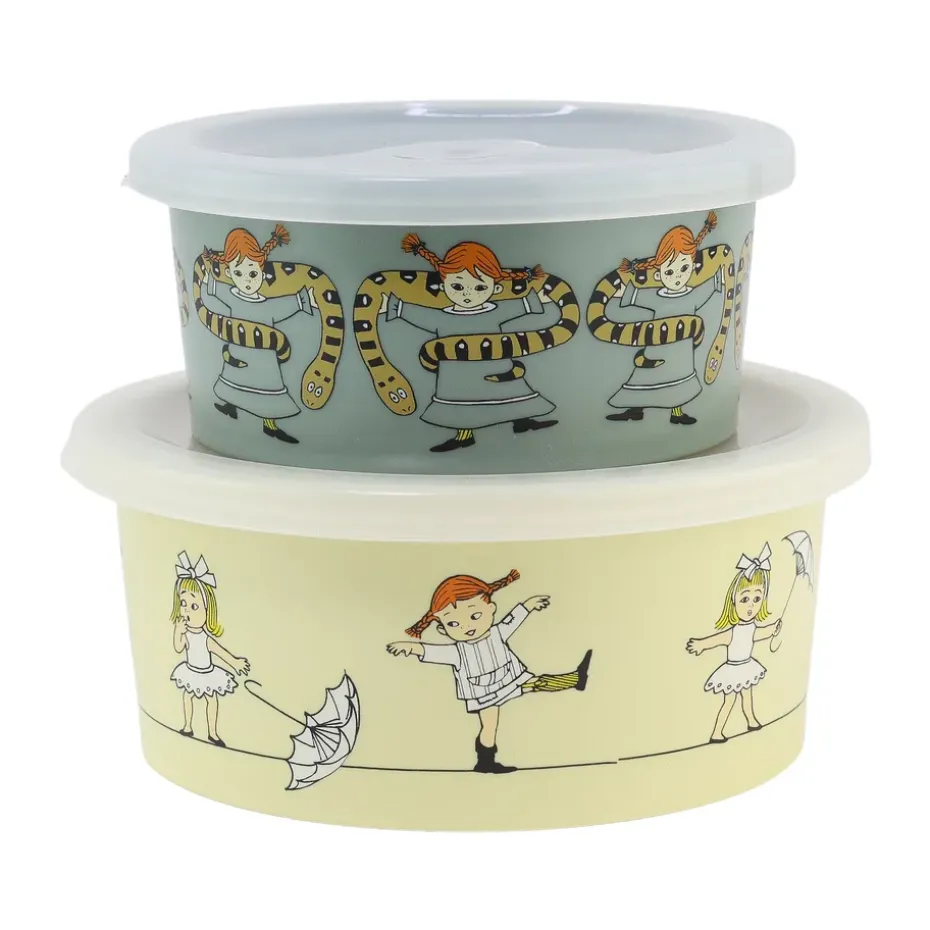 Set de 2 cajas de merienda Pippi Cirkus, Multi