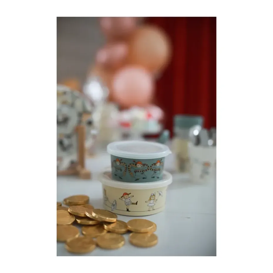 Set de 2 cajas de merienda Pippi Cirkus, Multi