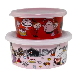 Set de 2 cajas de merienda Mumin Picknick Lilla My, Multi