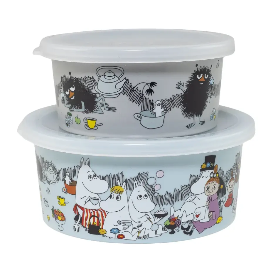 Set de 2 cajas de merienda Mumin Picknick Stinky, Multi