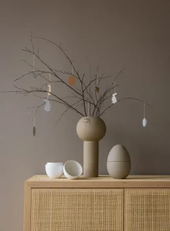 Set de 4 colgantes de pascua Easter Deco liebre, Sand