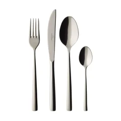 Set de 4 cubiertos Piemont, acero inoxidable