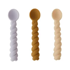 Set de 3 cucharas Mellow, Lavender-vanilla-light Rubber