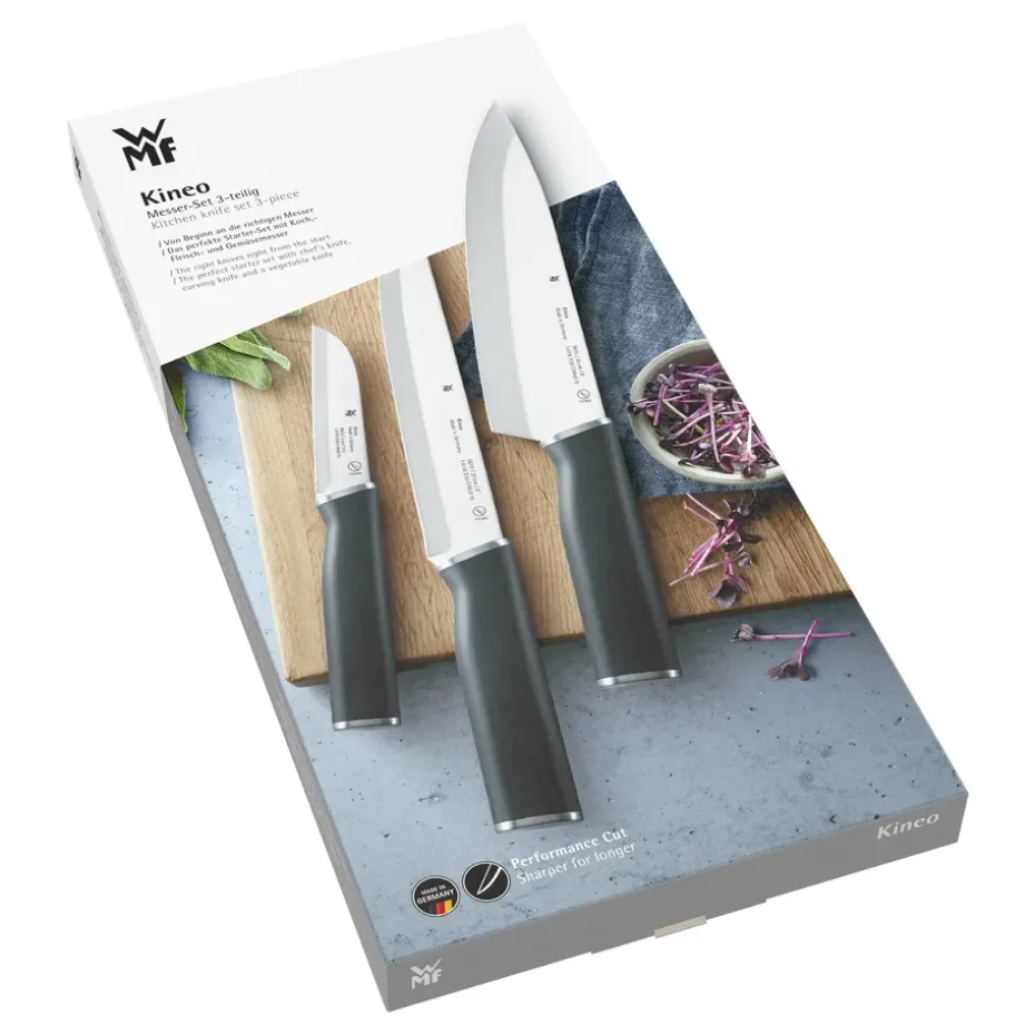 Set de 3 cuchillos Kineo cromargan, acero inoxidable