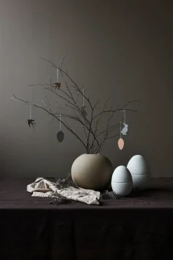 Set de 4 decoraciones de pascua Easter Deco huevo, Cafe au lait